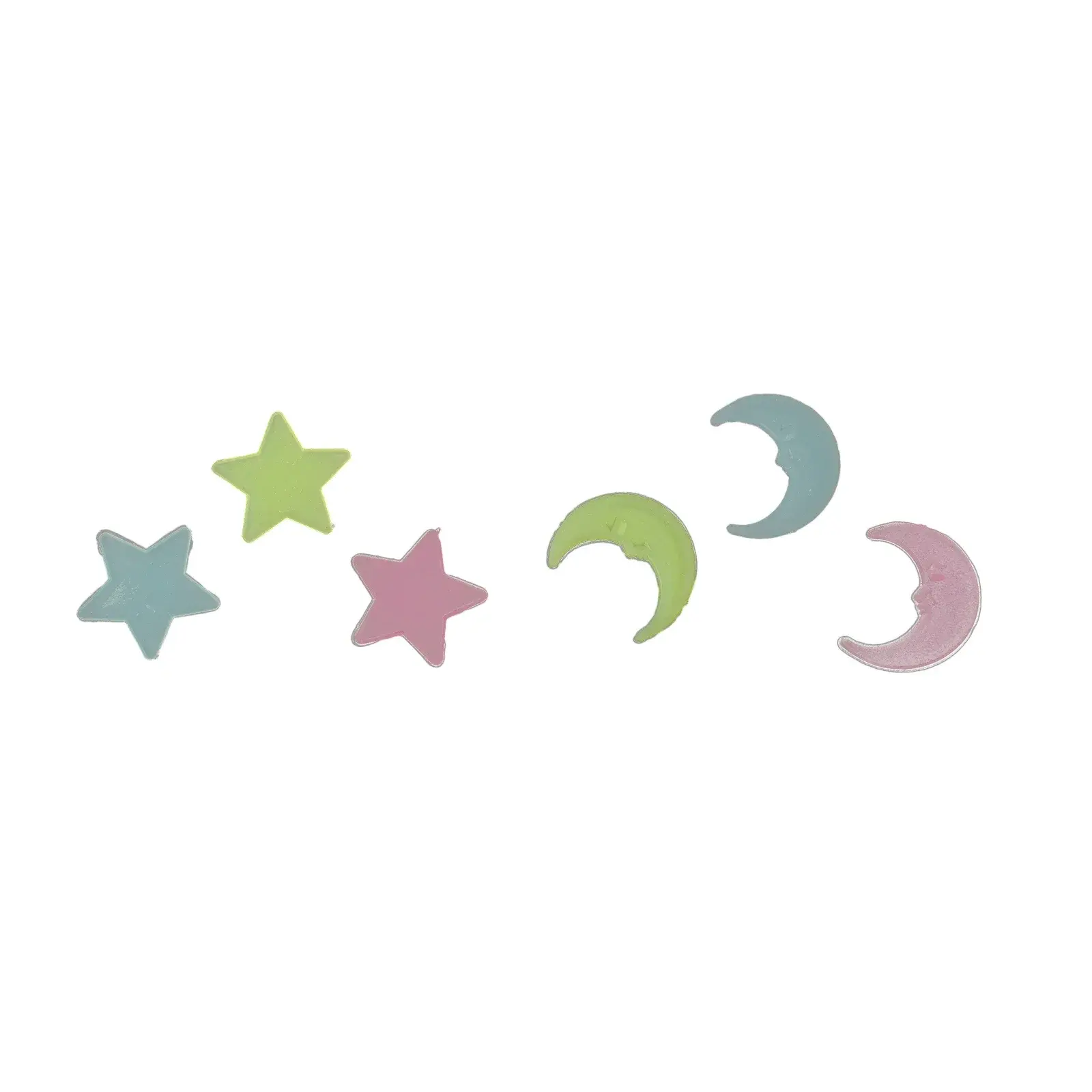 100pcs Stickers Moons Night Art Plastic Removable Bedroom Ceiling Space DIY Star Decal Stars Decor Fluorescent