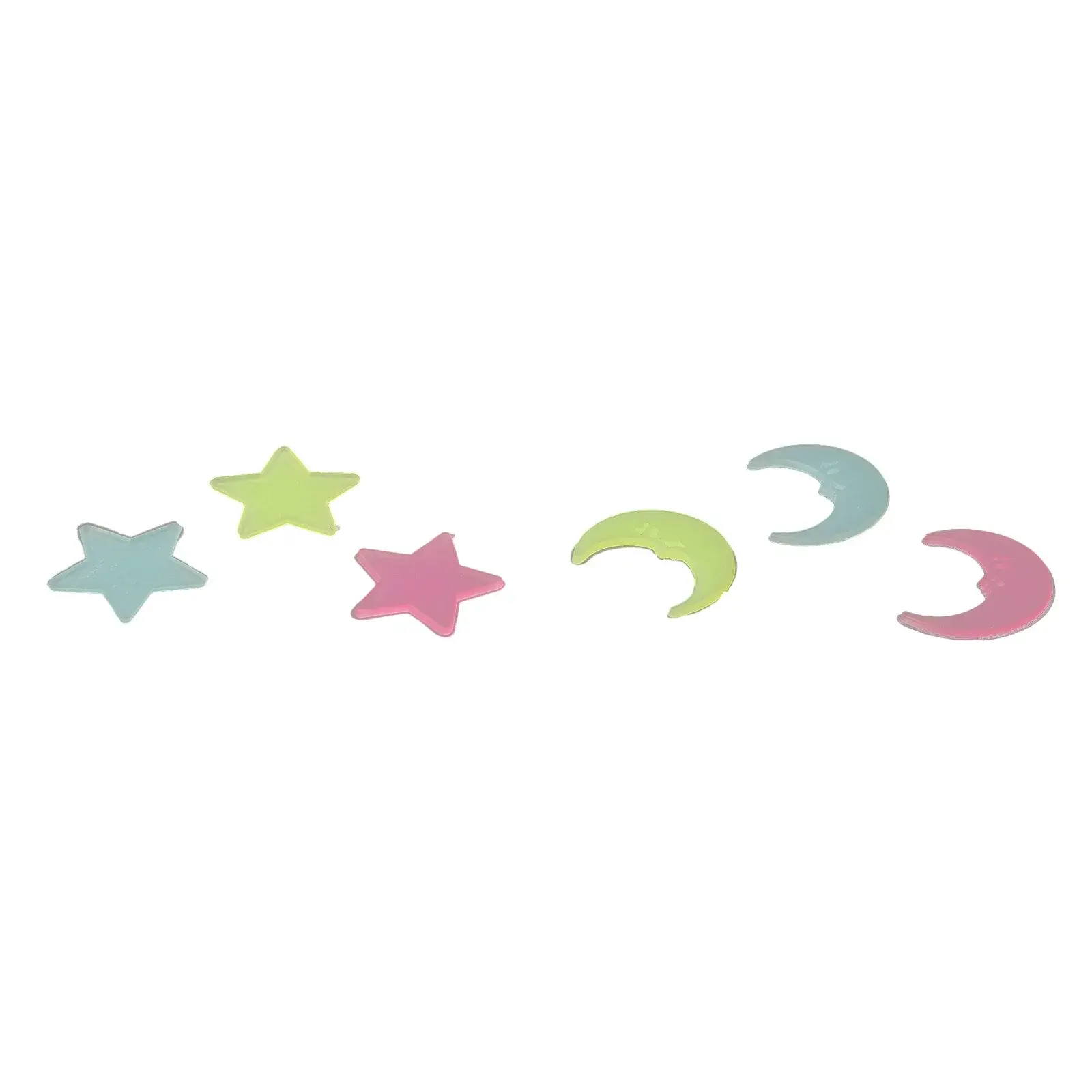 100pcs Stickers Moons Night Art Plastic Removable Bedroom Ceiling Space DIY Star Decal Stars Decor Fluorescent
