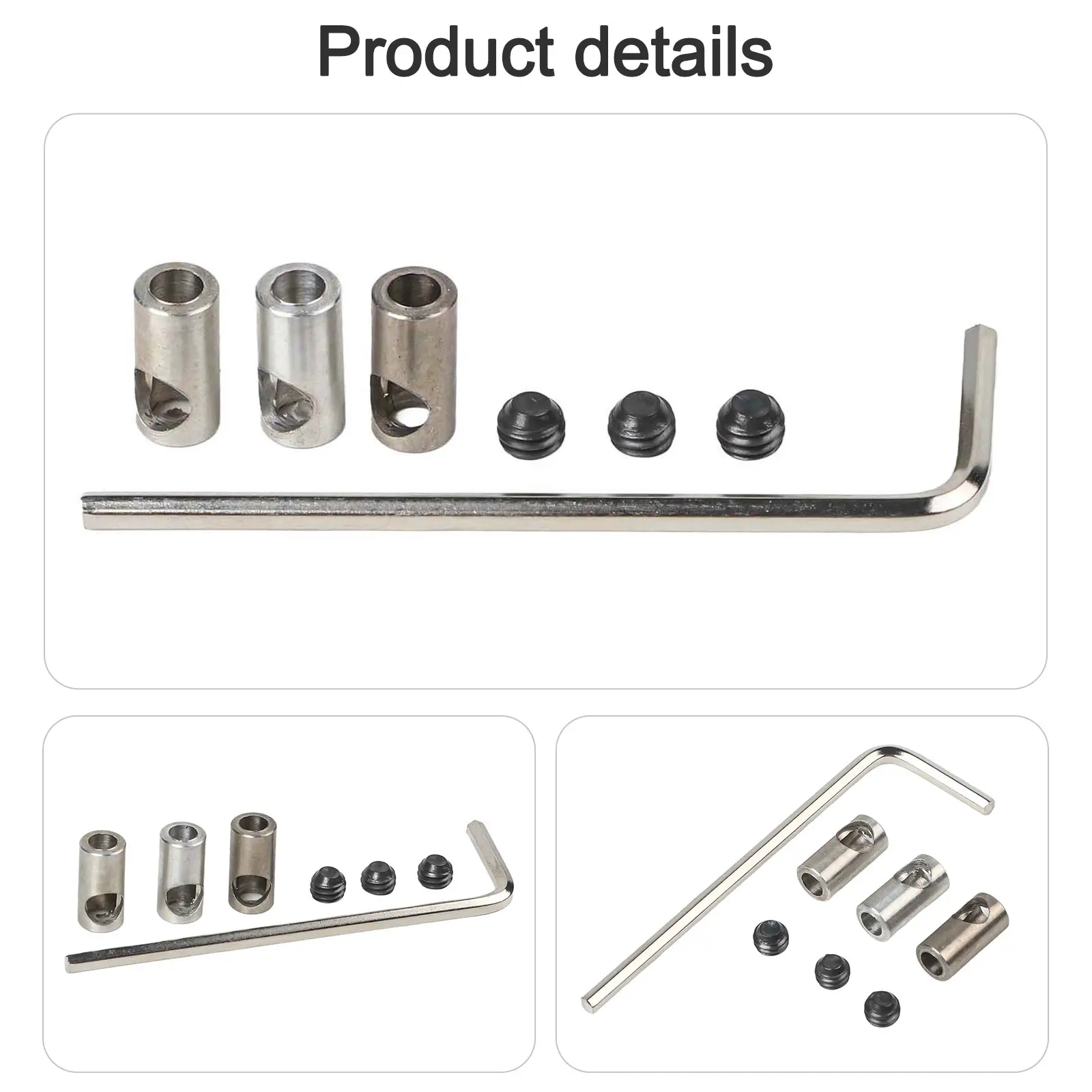 For 3650 550 540 RC Motor Sleeve Adapter Pinion Reducer Screws Shaft 3.175mm To 5mm Axle Change-Over Steel Hot
