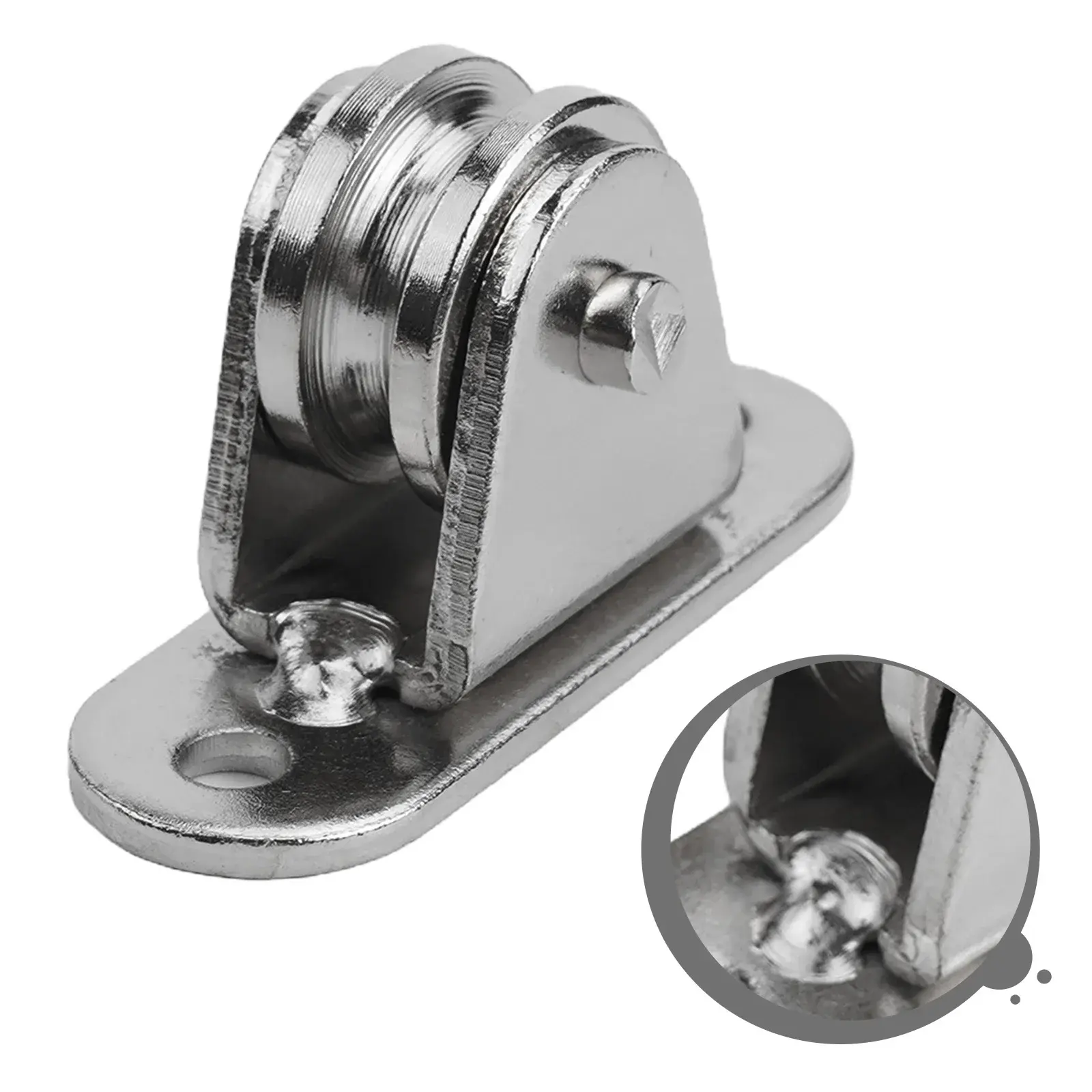 Groove Pulley Wheel Pulley Wheels Silver With Screws Blocks Rollers Groove Pulley Wheels Gym Sliding Gate Silent