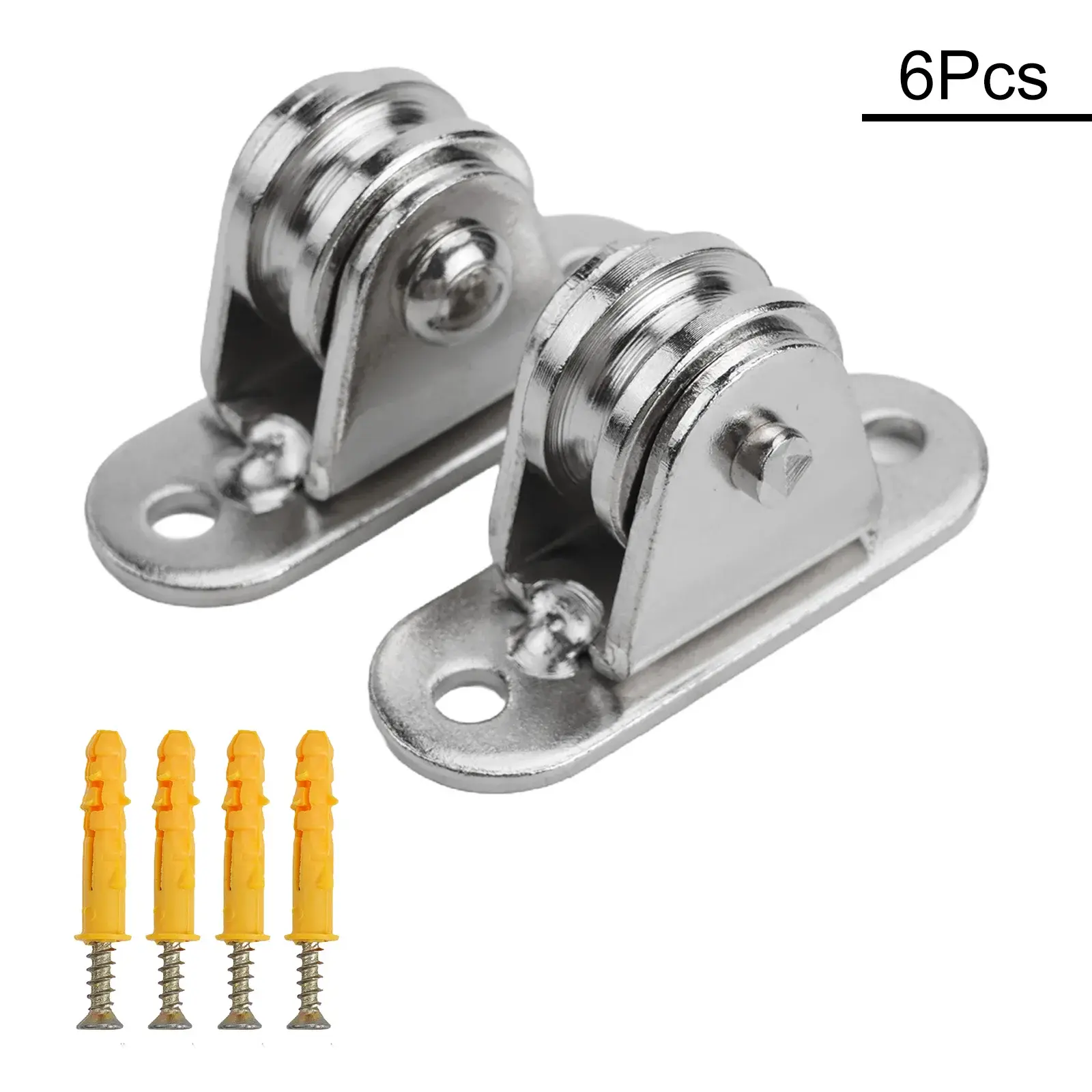 Groove Pulley Wheel Pulley Wheels Silver With Screws Blocks Rollers Groove Pulley Wheels Gym Sliding Gate Silent