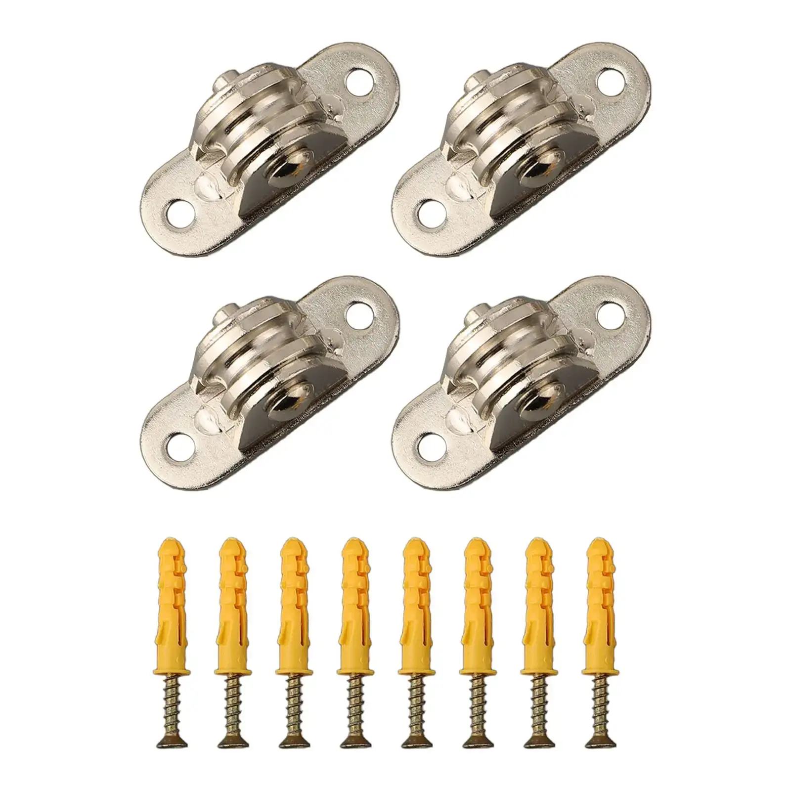 Groove Pulley Wheel Pulley Wheels Silver With Screws Blocks Rollers Groove Pulley Wheels Gym Sliding Gate Silent