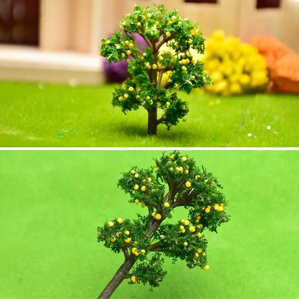 25/20/1pcs Plastic Fruit Tree HO Scale Train Railway Arrangement Garden Sand Table Model Fruit Tree Landscape Architectural Mode