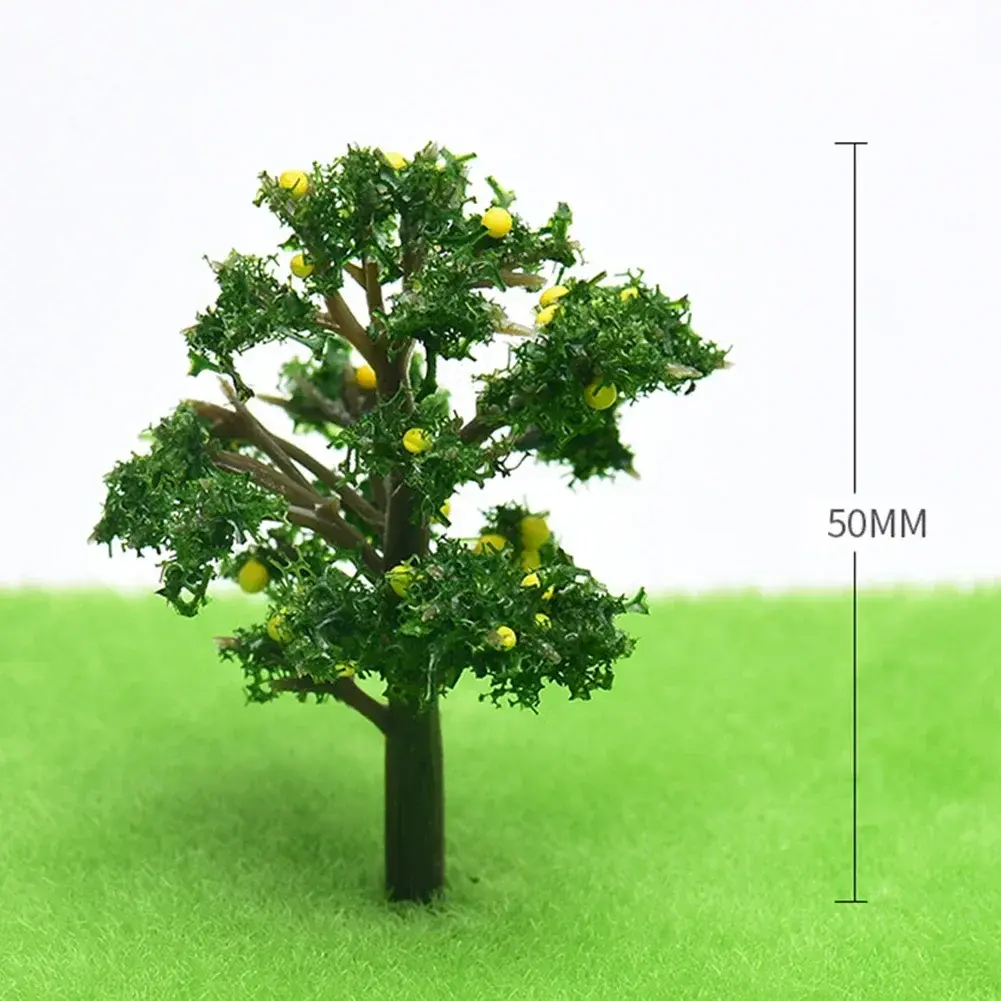 25/20/1pcs Plastic Fruit Tree HO Scale Train Railway Arrangement Garden Sand Table Model Fruit Tree Landscape Architectural Mode