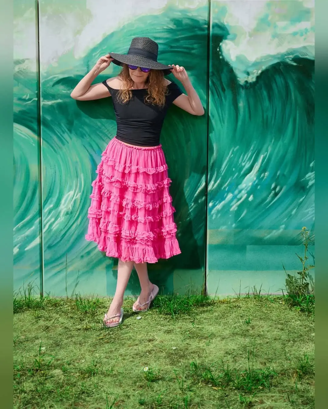 Elastic Waist Multi-layered Tulle Skirt Fashion Knee-length Women's Tulle Skirt Hot Pink Pleats Cake Skirt Customized