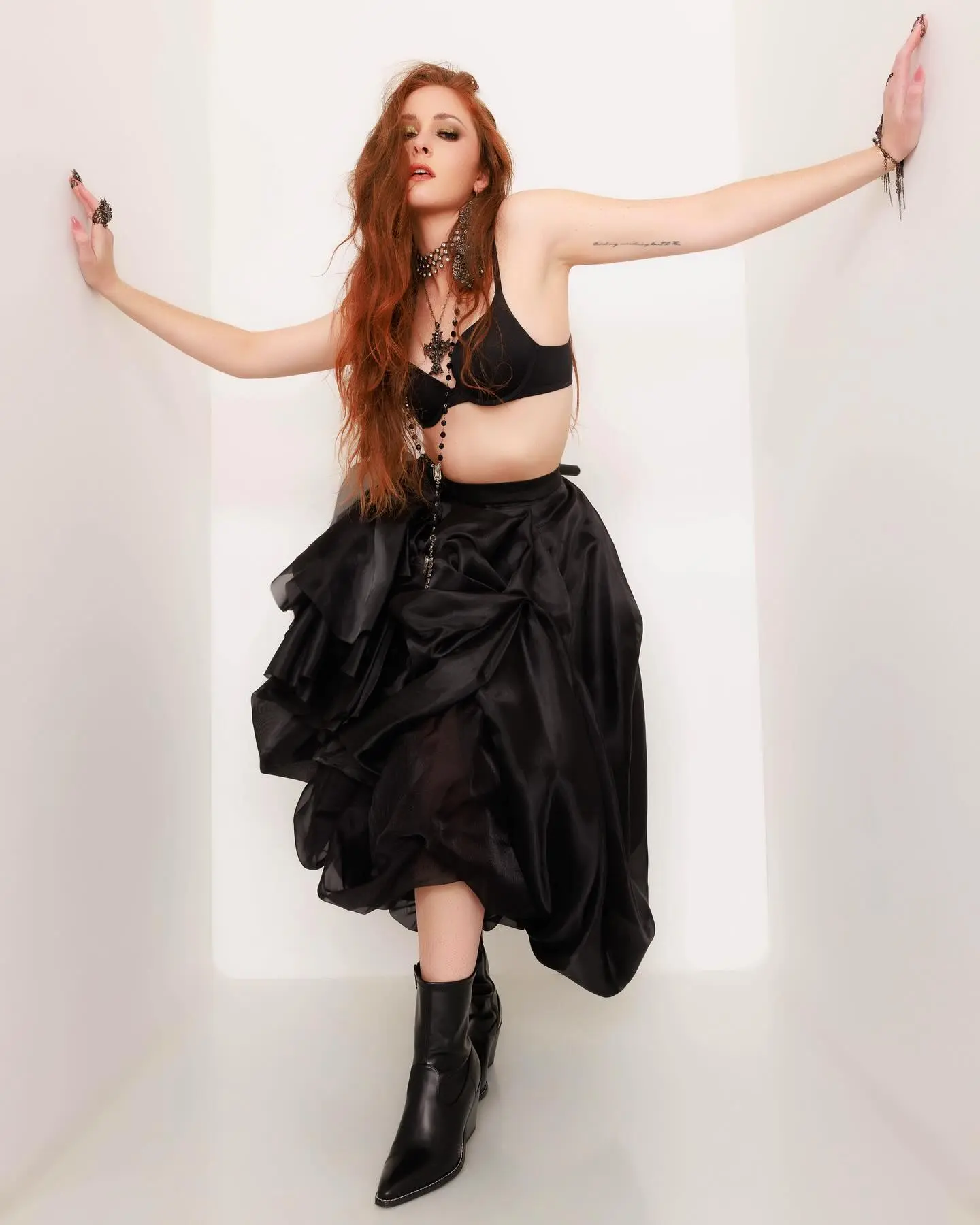 Gothic Black Organza Skirts Layered Ruffles Puffy Birthday Party Cocktail Skirt Custom Made Women Fashion Prom Skirt 2025 New