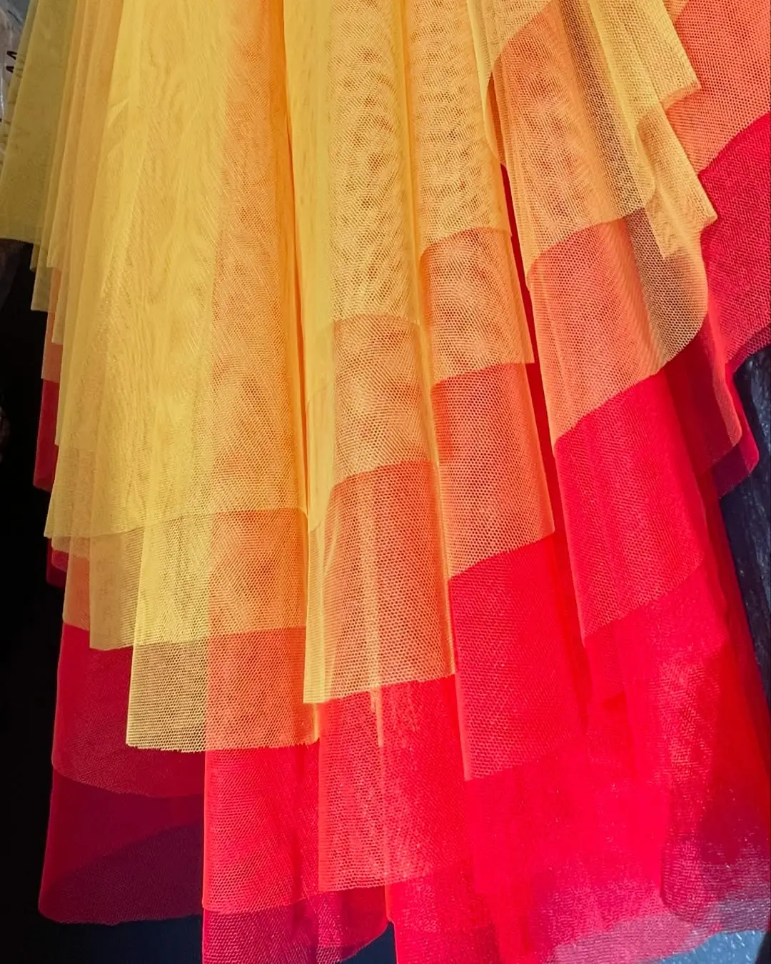 Mix-Color Tutu Skirts For Women Layered Tulle Birthday Party Skirt Elastic Waist Draped Ruffles Mesh Summer Skirts Custom Made