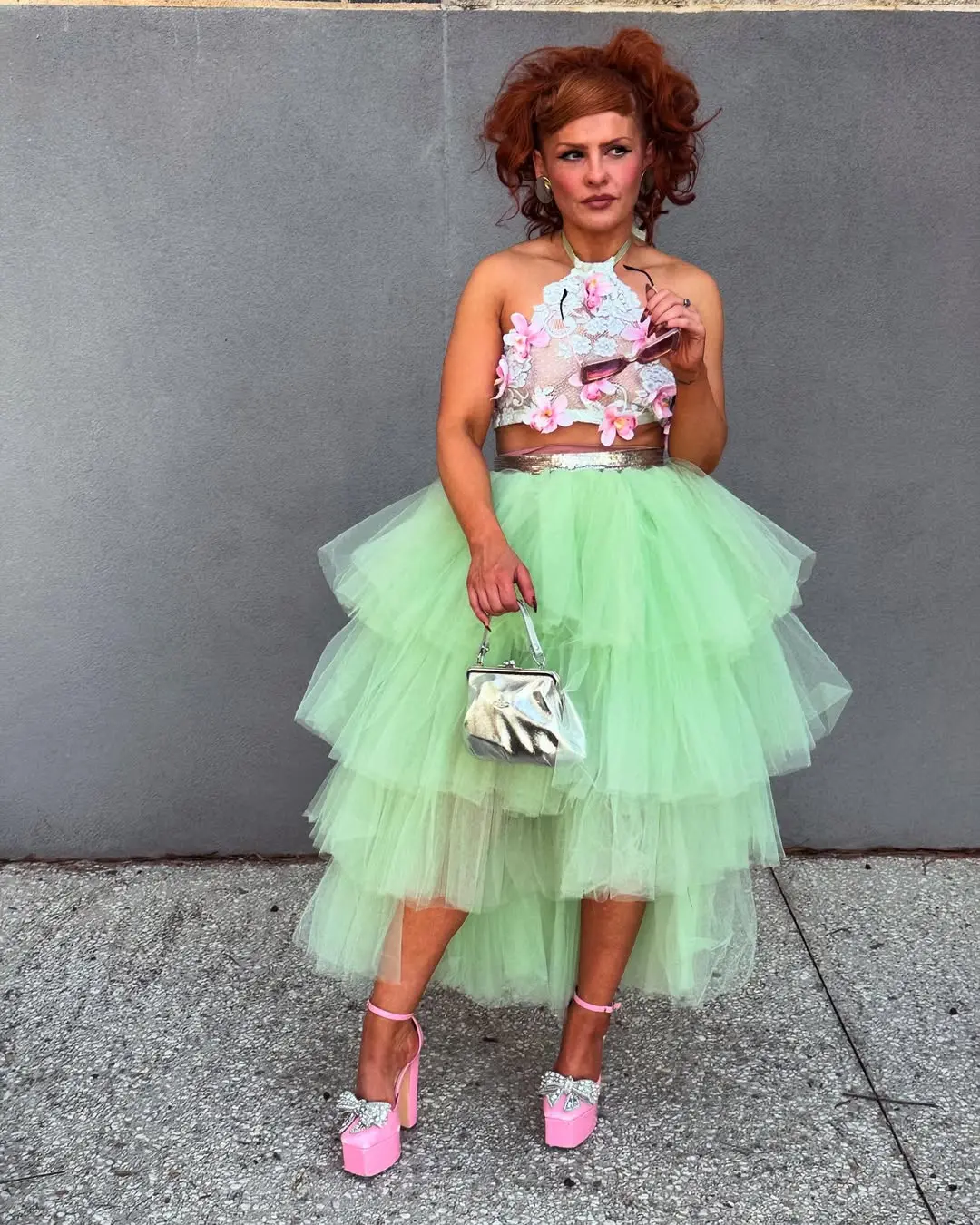 Hot Sale Tiered Tulle High Low Skirts Elastic Waist Petticoat Puffy Long Tulle Skirt Female Ruffled Maxi Skirt Customized