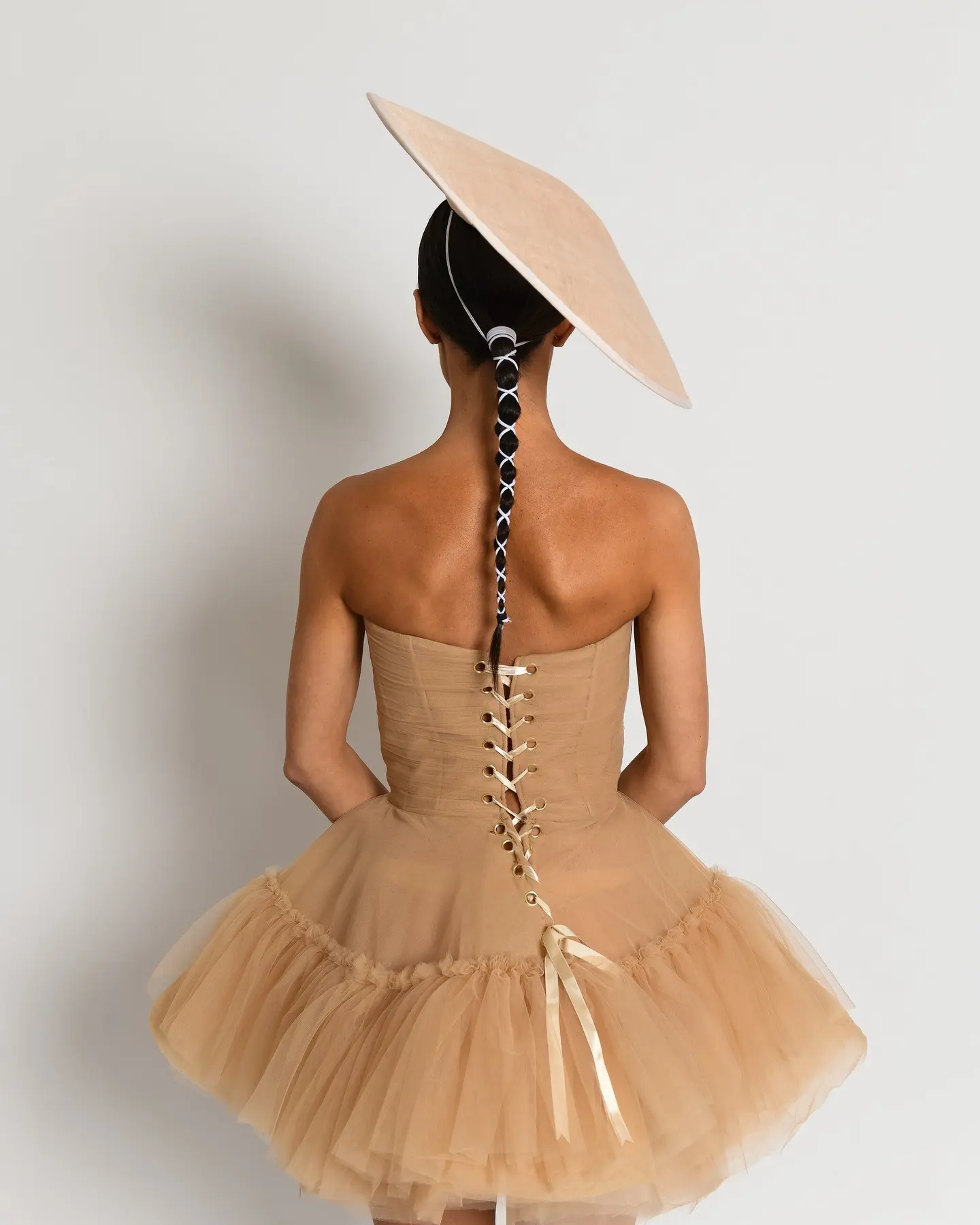 Simple Summer Strapless Short Wedding Dresses khaki Tulle Mini Corset Back Bridal Gowns Sleeveless Birthday Dress For Women