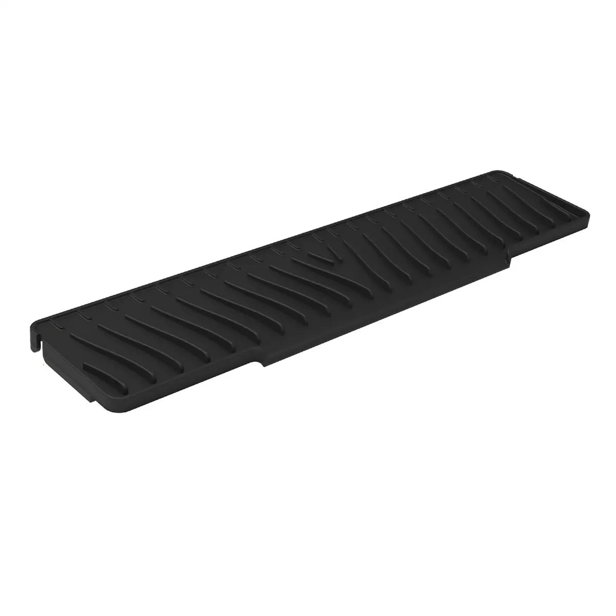 Black Silicone Sink Mat Countertop Mat Sink Splash Guard Space-Saving Design Thick Silicone Material Easy Storage