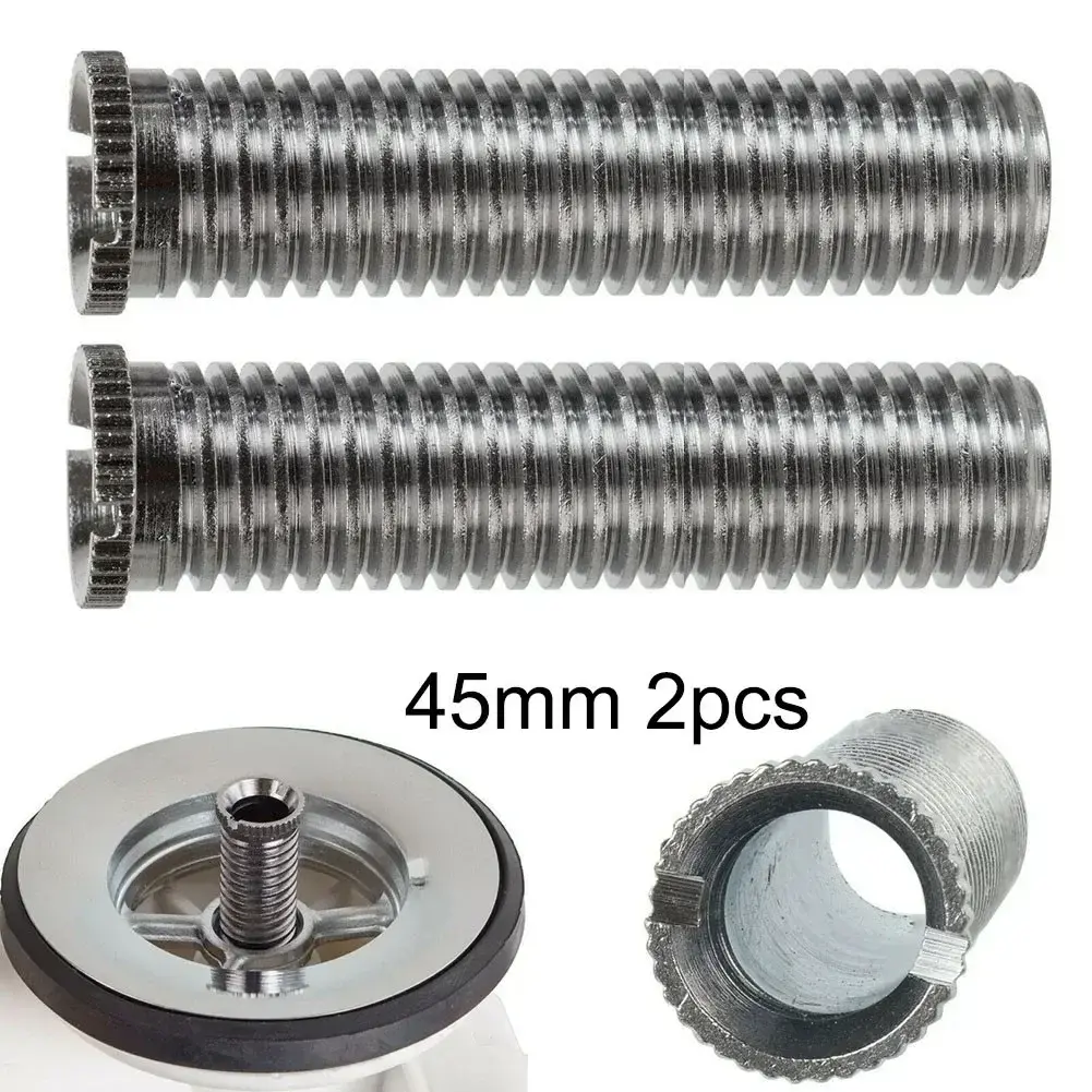 Sink Strainer Screws Plug Screw Bolt 1/2/5pcs 35/45mm Stainless Steel Waste Threaded Screw Connector Kitchen Fixture Parts