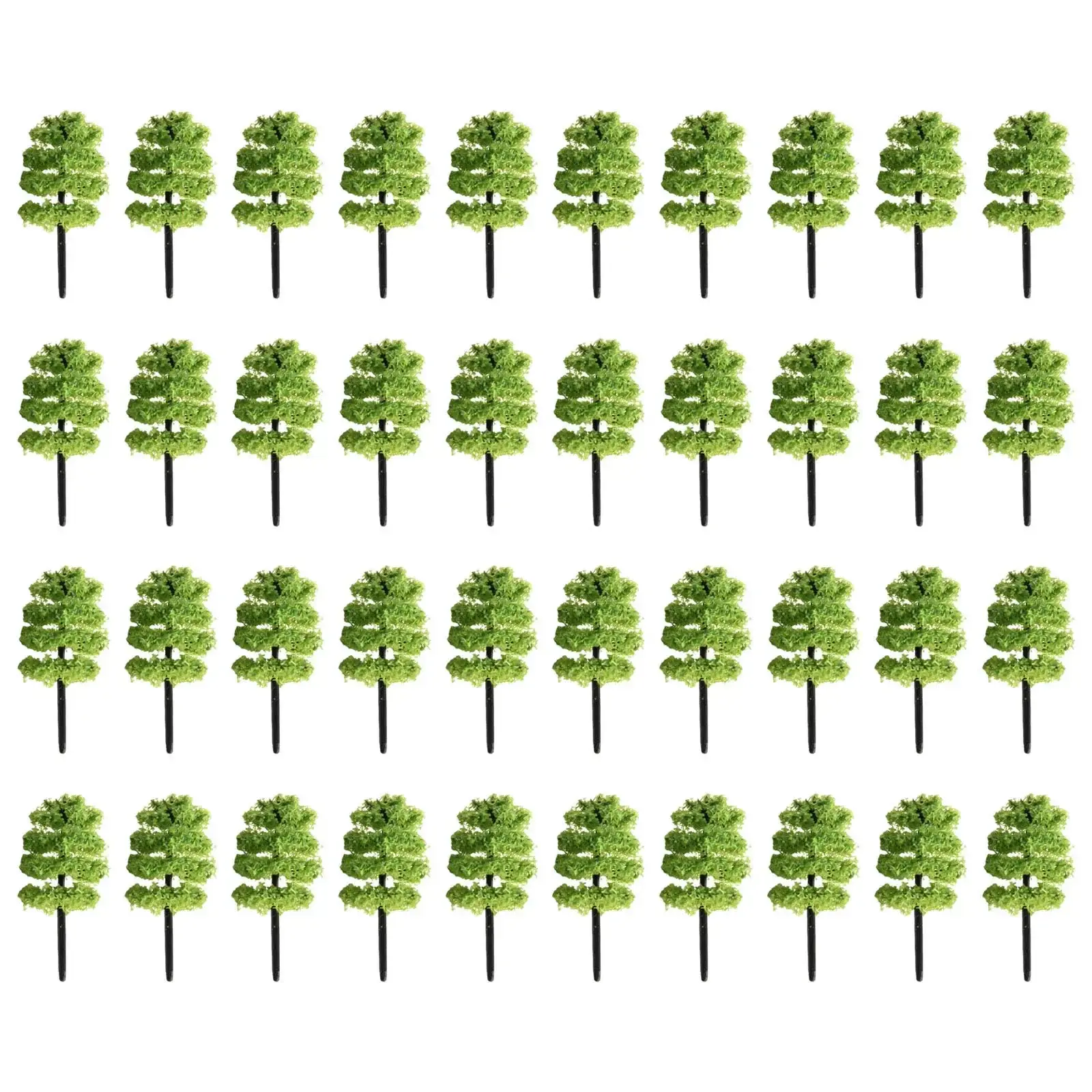 50-10pcs Model Tree Train Railway Artificial Miniature Tree Stereoscopic Model War Game Building Landscape Scenery Toy 3-10cm