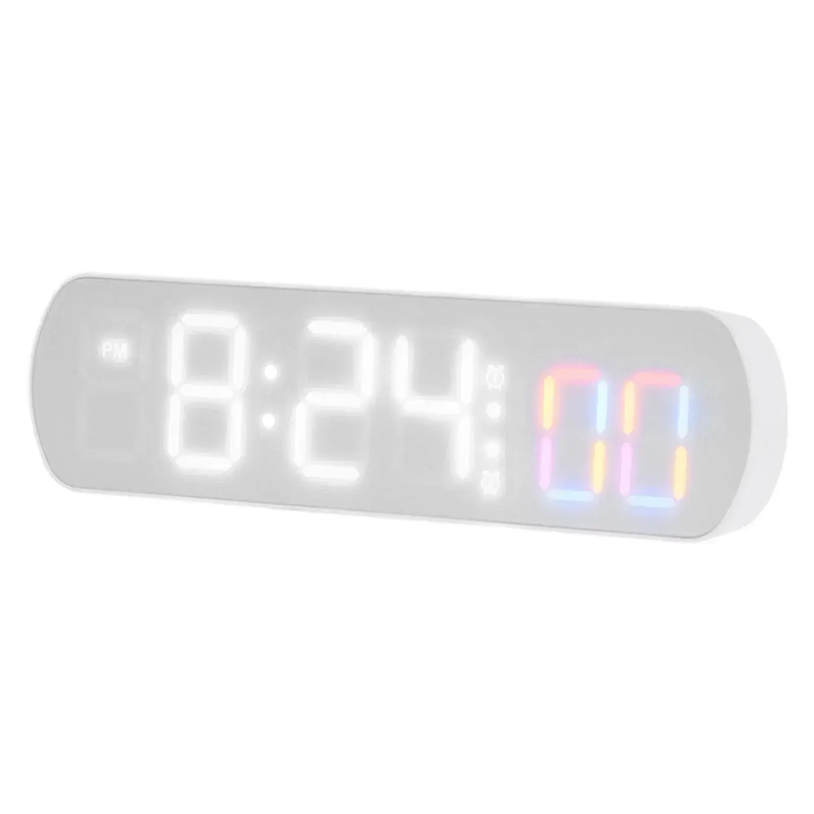 LED Display Digital Clock Multifunctional Creative AAA Batteries/plugged In 12/24H Rectangular Electronic Timer  Home Decor