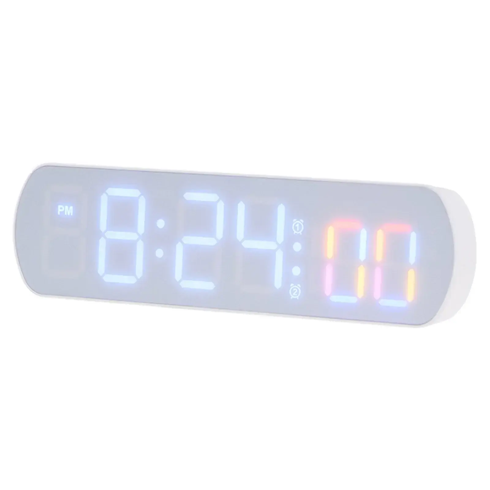 LED Display Digital Clock Multifunctional Creative AAA Batteries/plugged In 12/24H Rectangular Electronic Timer  Home Decor