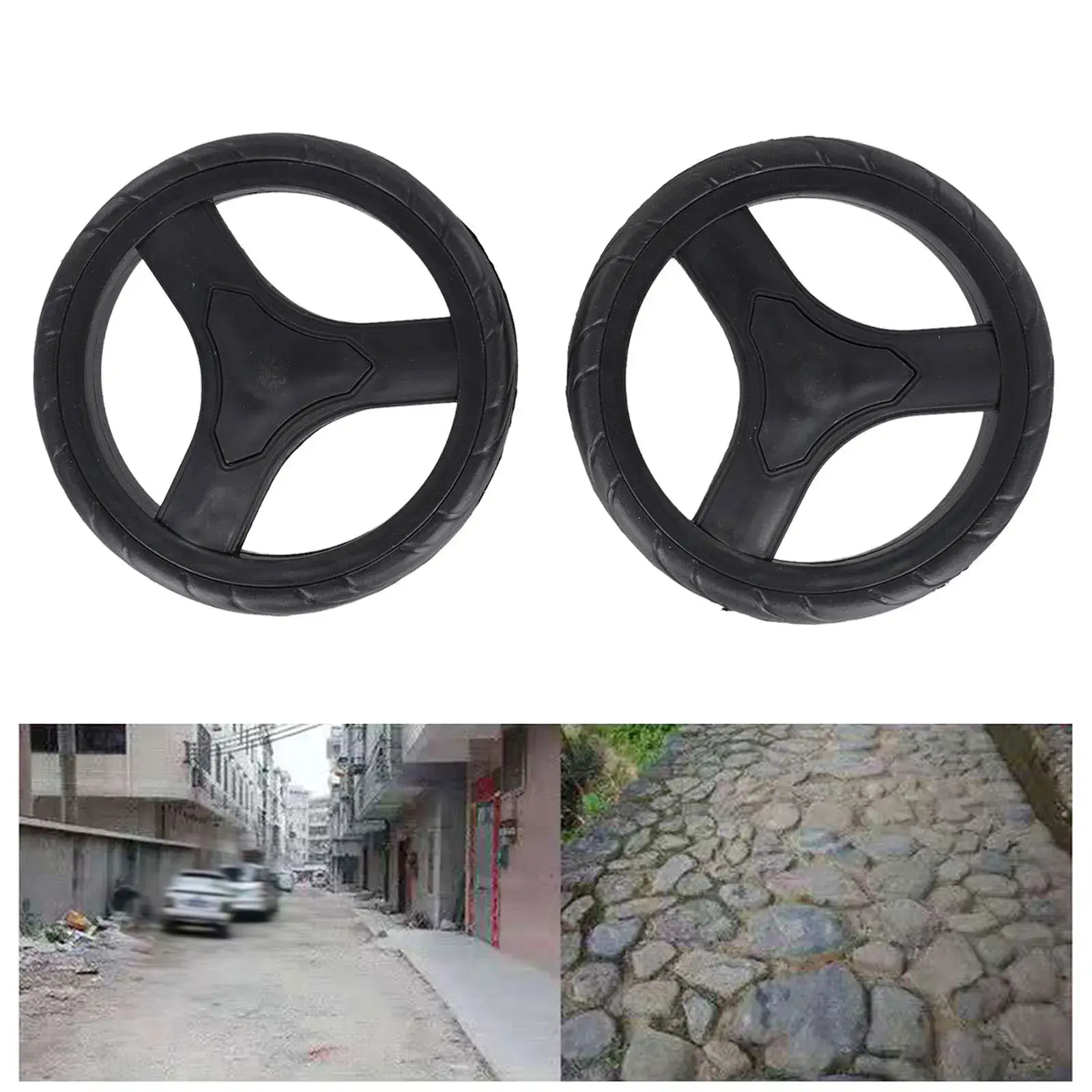 Rubber Plastic Replacement Wheels Replacement Improved Maneuverability Package Content Part Accessories Product Name