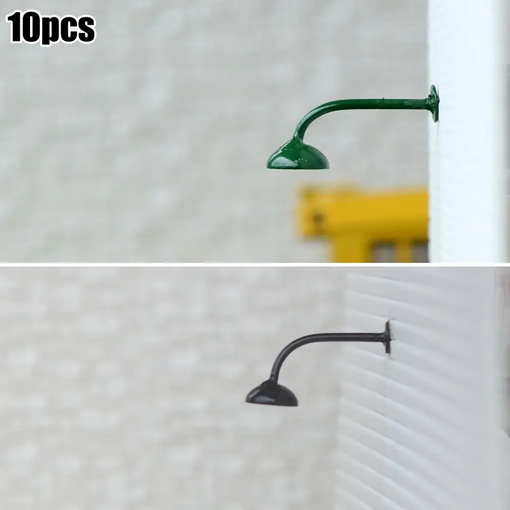10 pc OO/HO floor Lamp LED Wall Model Street Lamp Railway Lamp Post  Warm Miniature Lamp Slot Building Decoration Ornament