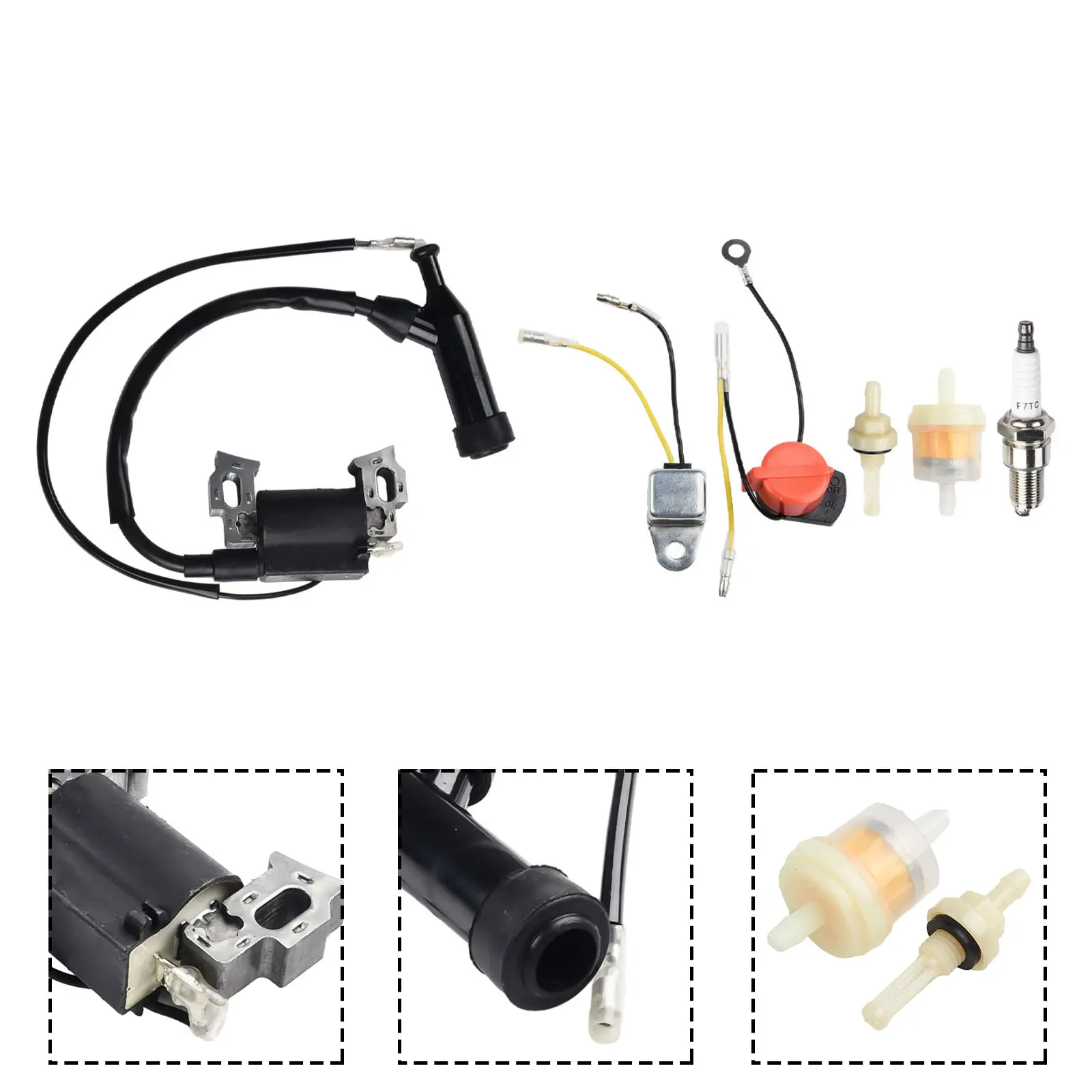 Ignition Coil for Honda GX110 For GX120 GX140 Engines Includes Replacement Parts for Magneto Operation and Maintenance