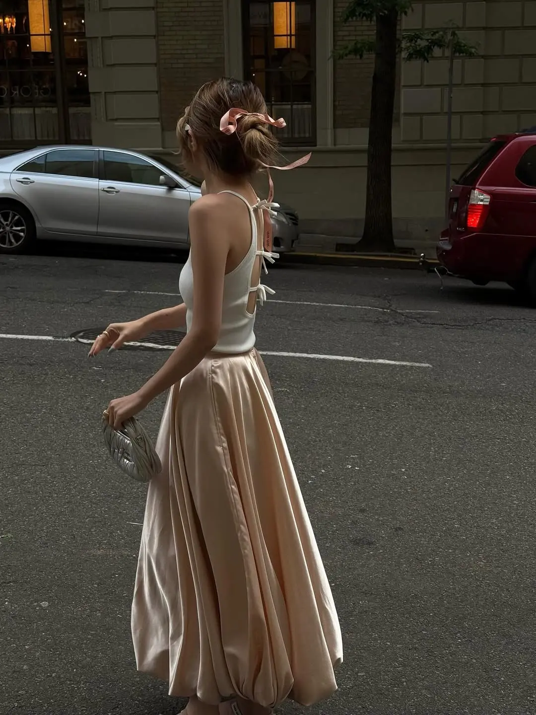 2025 Long Satin Skirt For Photo Shoot Women Custom Made Puffy Skirt For Prom Party Ruffles Zipper Waistband Girls High Quality