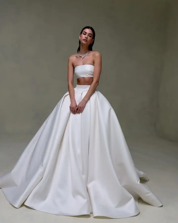 White Satin A Line Skirt High Waist Pleated Skirt for Women Formal Party Skirt Fashion Design Skirt Bridal Wedding Satin Skirts