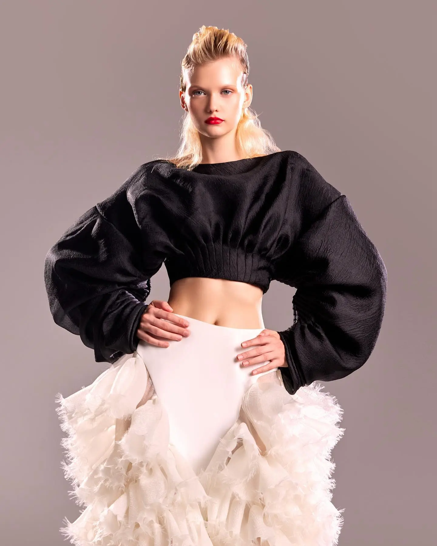 White Irregular Tassel Skirt For Women A-line High Elastic Waist Layers Skirts Ladies Luxury Ruffled Tiered Party Skirts 2024
