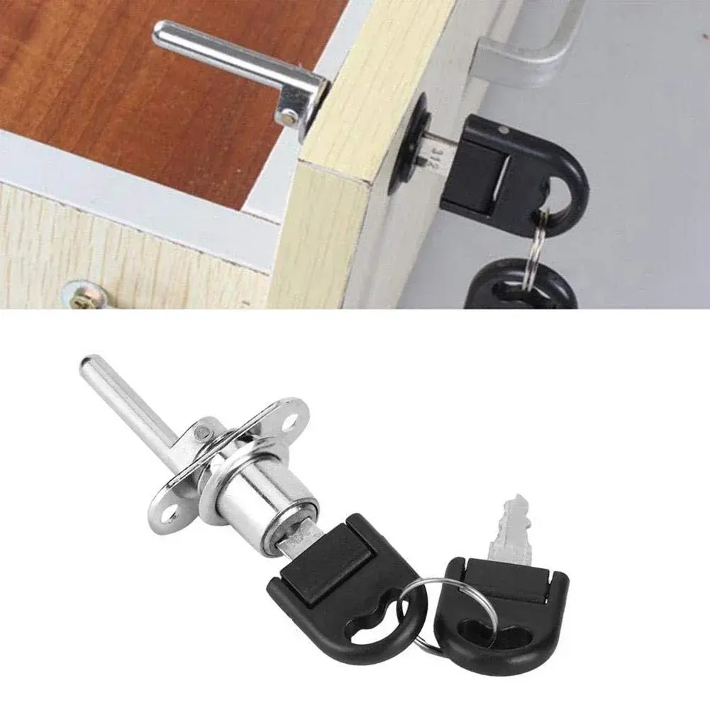 1PC Zinc Alloy Drawer Lock Computer Desk Cabinet Mailbox Drawer Cupboard Locker Cam Lock Silver For Cabinet Bookcase Drawer