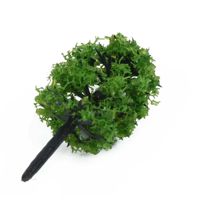 40Pcs Plastic Model Train Artificial Miniature Tree Scenery Railroad Decoration Building Landscape Accessories Toys For Kids