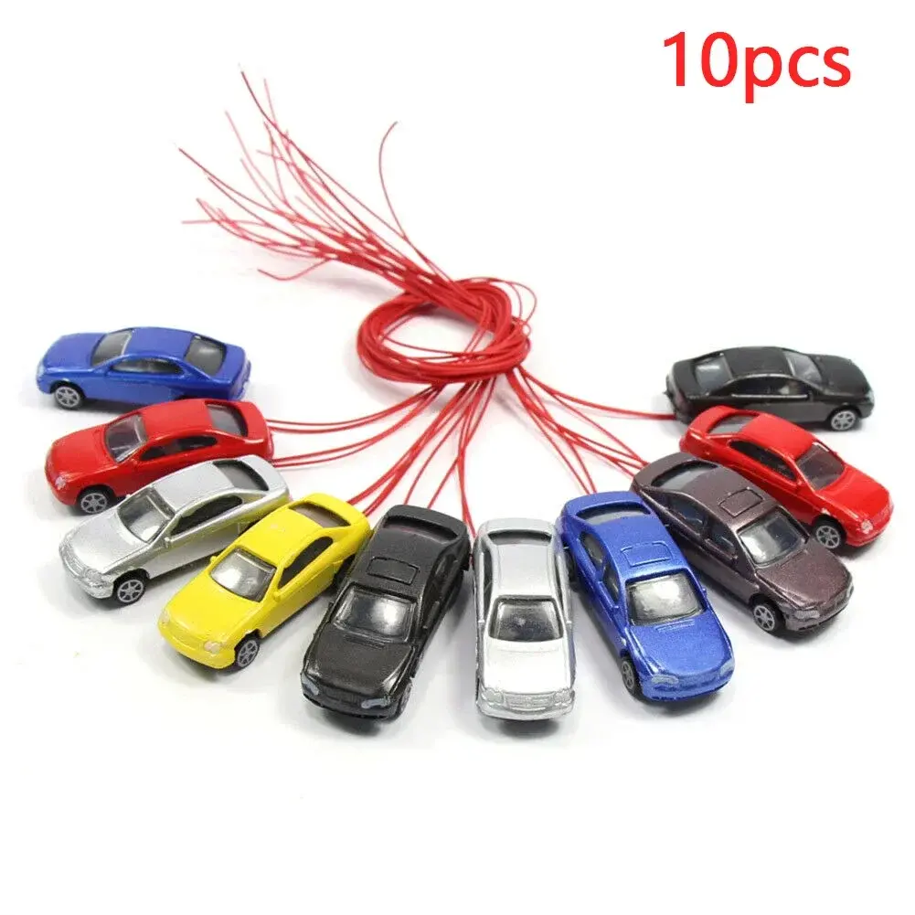 10pcs 1:87 ~ 1:100 H0 Luminous Model Car Train Landscape Scene Moss Micros Landscape Model Courtyard Decoration 45x16x11MM