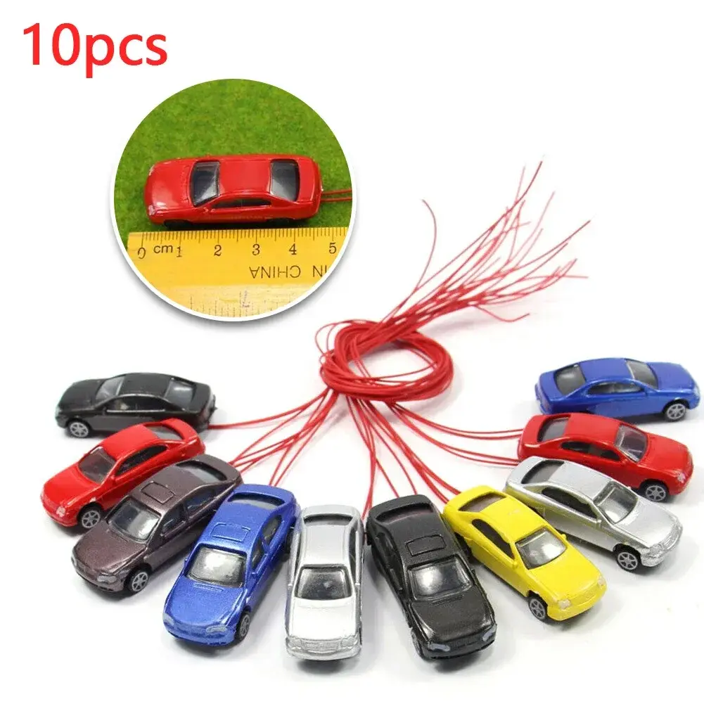 10pcs 1:87 ~ 1:100 H0 Luminous Model Car Train Landscape Scene Moss Micros Landscape Model Courtyard Decoration 45x16x11MM