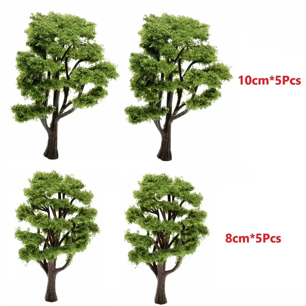 10 Pieces Model Tree 1:100 -1:150 Train Railway Model Tree Landscape Diorama Arrangement Artificial Tree 8cm 10cm