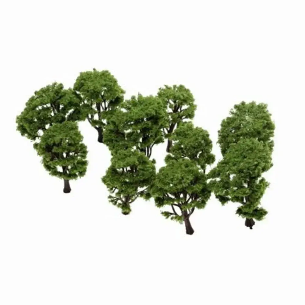 10 Pieces Model Tree 1:100 -1:150 Train Railway Model Tree Landscape Diorama Arrangement Artificial Tree 8cm 10cm