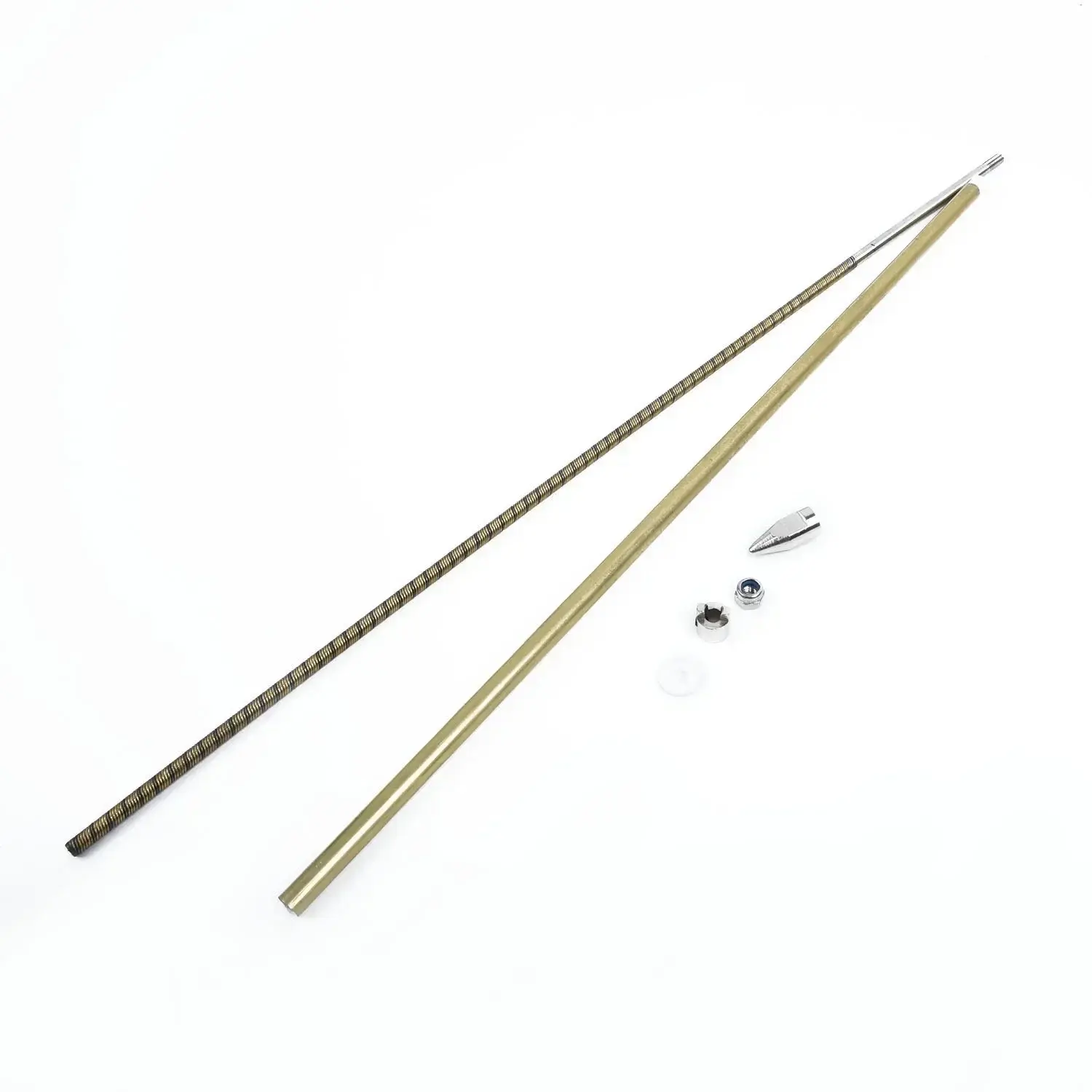 Flexible Shaft High Quality RC Boat Flexible Shaft 4mm CW/CCW Direction with Prop Nut Drive Dog and 350mm Length