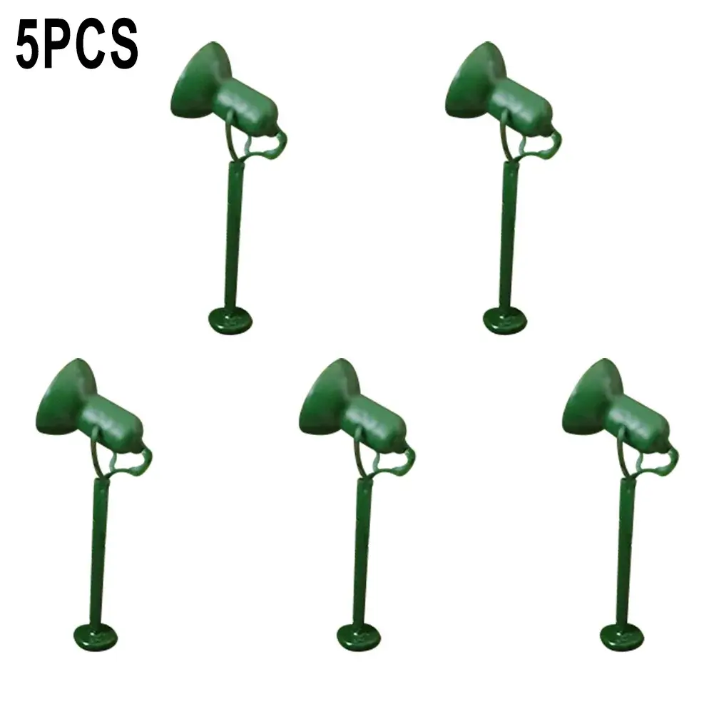 5 LED Spotlight floodlights with mast for Building lawn Garden decorations Model Railroads ornament accessory