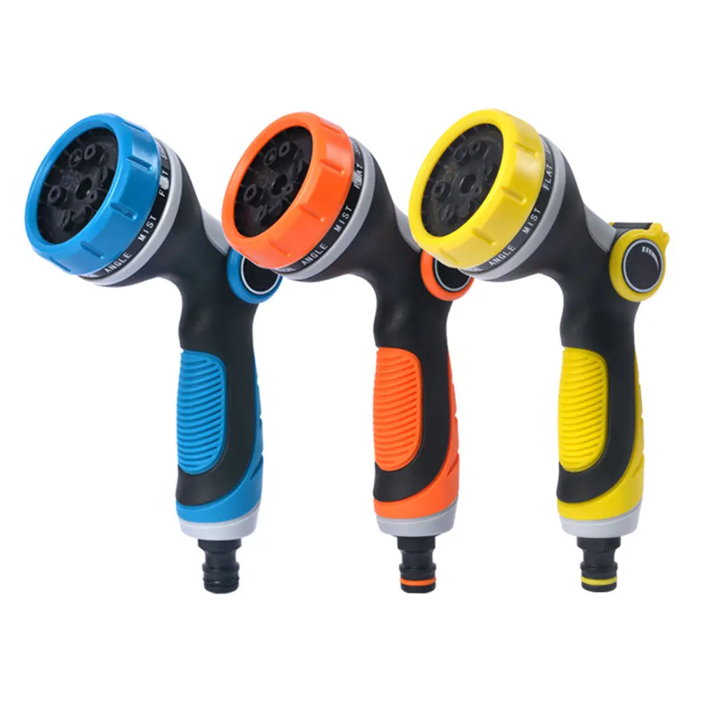 For Car Wash 10 Functions Hose Nozzle Car Wash Nozzle Adjustable Water Pressure Wear-resistant Corrosion-resistant