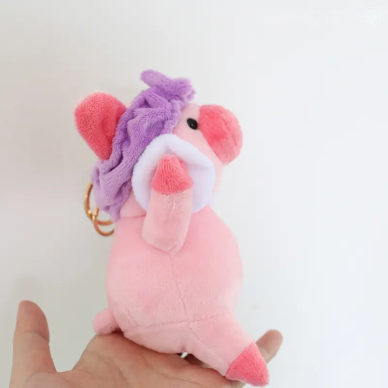 15cm Cutie Animals Plush Keychain Pink Pig Plush Toys Pendant Lovely Bag Keychain Handbag Pendant Girl Birthday Gift