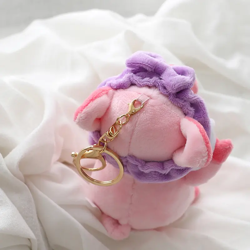 15cm Cutie Animals Plush Keychain Pink Pig Plush Toys Pendant Lovely Bag Keychain Handbag Pendant Girl Birthday Gift