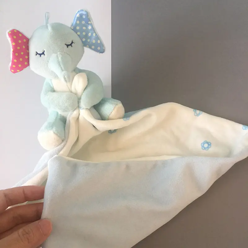 Baby Appease Towel Plush Bunny Elephant Toys Soft Stuffed Animals Infant Comfort Sleeping Nursing Cuddling Blankie