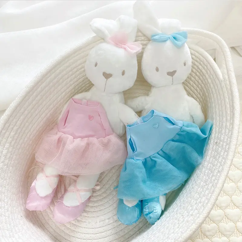 Long Leg Elephant Bear Toys Infant Kids Sleeping Toy Cute Dress Bunny Rabbit Animals Bed Stroller Plush Dolls 0-12 Month