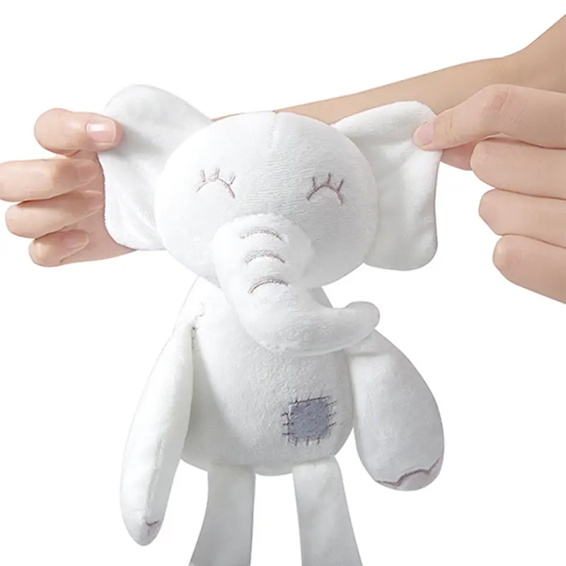 36cm white elephant Stuffed Animal Toys for Baby Cute Long Leg Babies Appease Toy