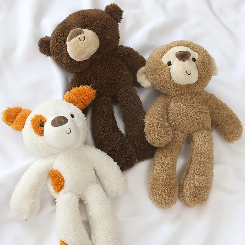 30CM Fluffy Cartoon Plushies Toy Kawaii Bear Frog Sheep Monkey Duck Dogs Cat Appease Dolls Baby Gifts