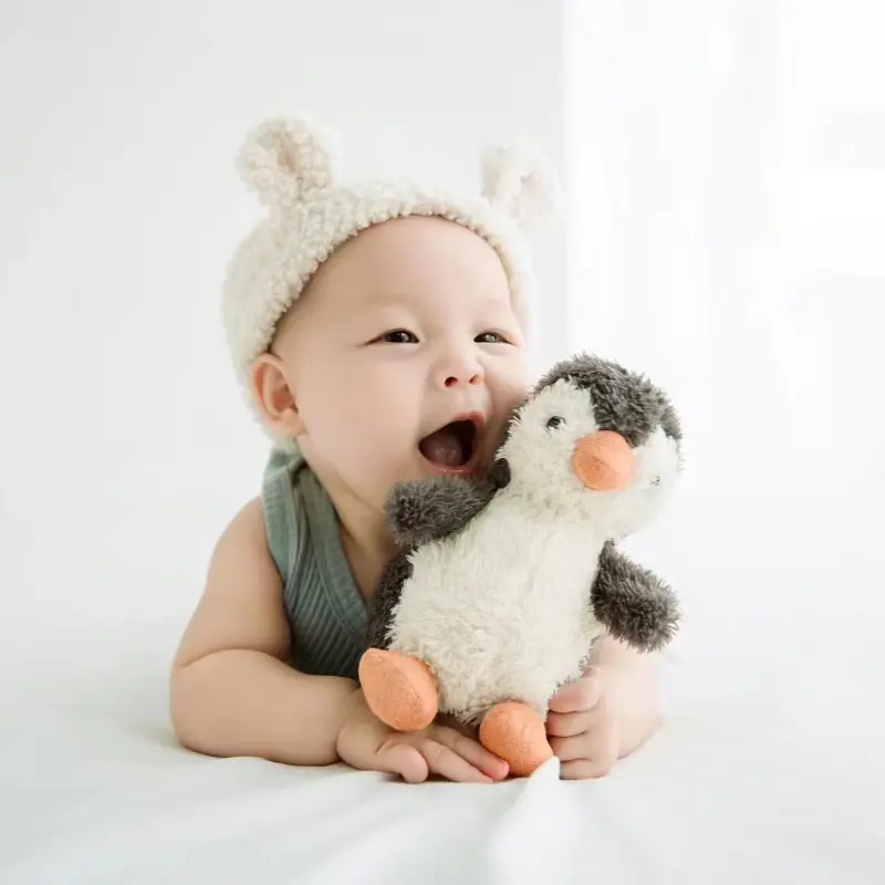 Soft Giraffe Penguin Plush Toy Cute Stuffed Animals Doll Baby Kids Christmas Birthday Gift Home Decoration