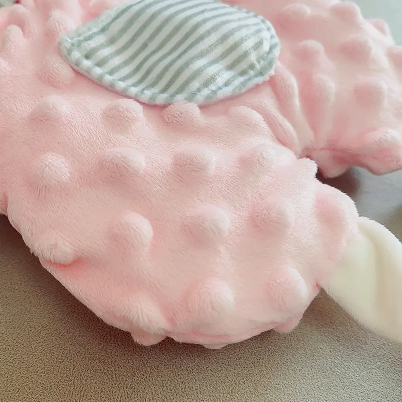 Infant Baby Comforter Toys With Minky Soft Plush Newborn Sleeping Dolls Long Leg Bunny Elephant Soother Appease Toy Gifts