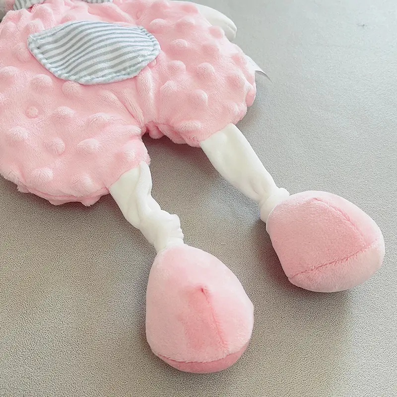 Infant Baby Comforter Toys With Minky Soft Plush Newborn Sleeping Dolls Long Leg Bunny Elephant Soother Appease Toy Gifts