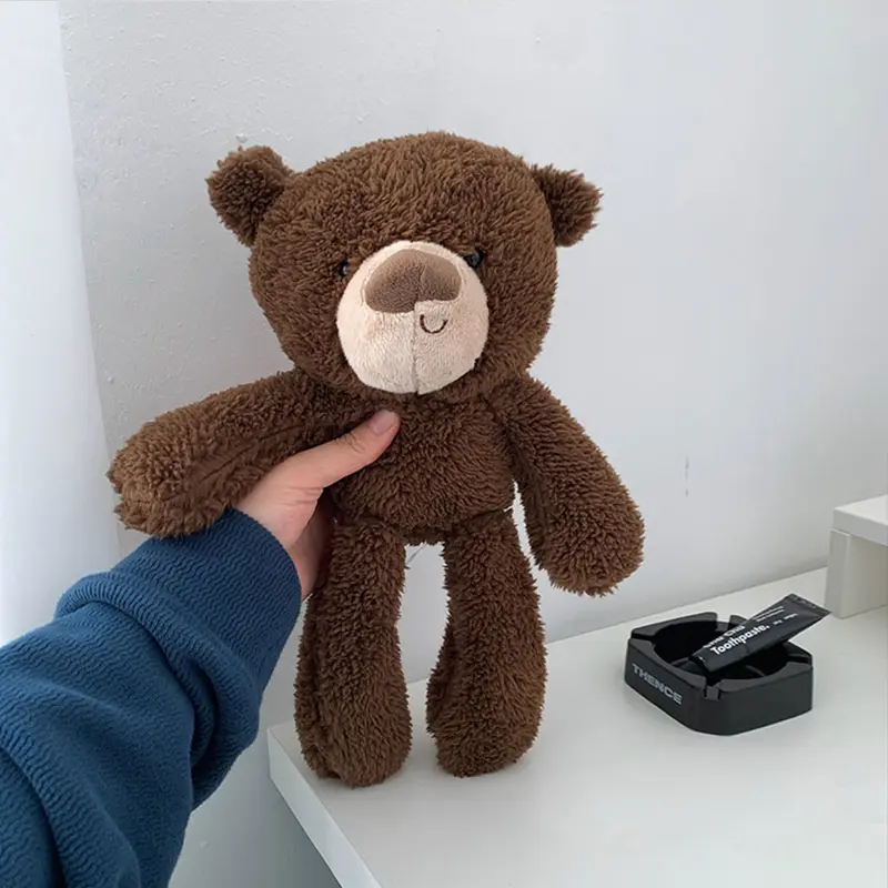 30cm Fluffy Bear Plush Toys Soft Brown Bears Stuffed Cartoon Animals Baby Appease Toys Doll for Children