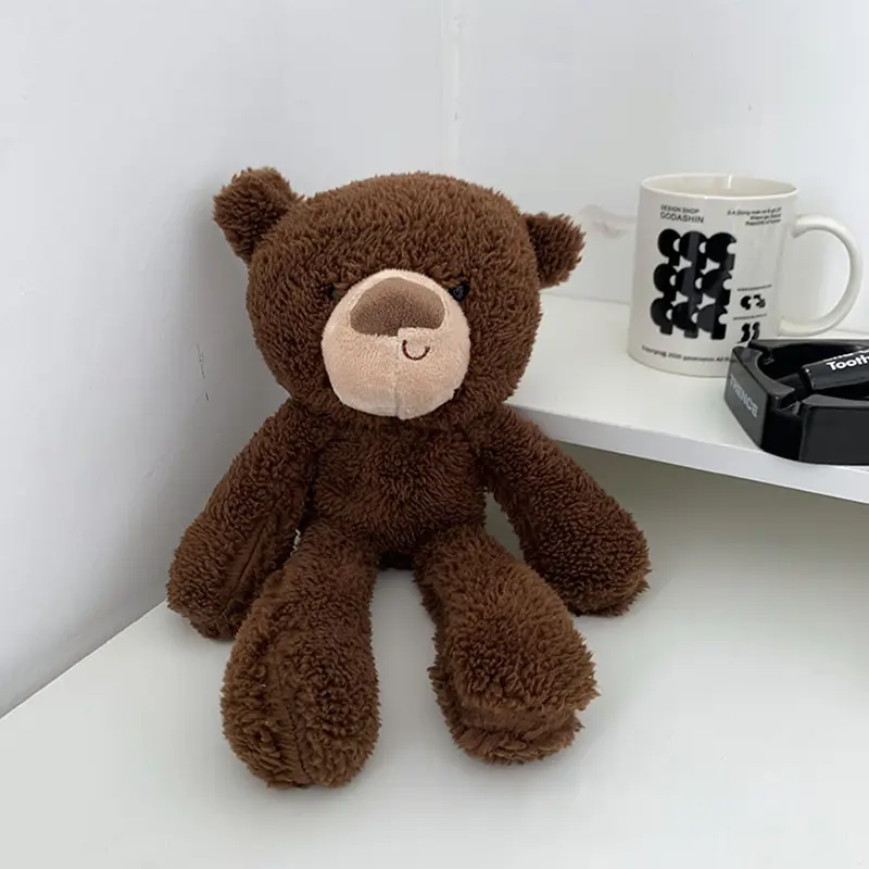 30cm Fluffy Bear Plush Toys Soft Brown Bears Stuffed Cartoon Animals Baby Appease Toys Doll for Children