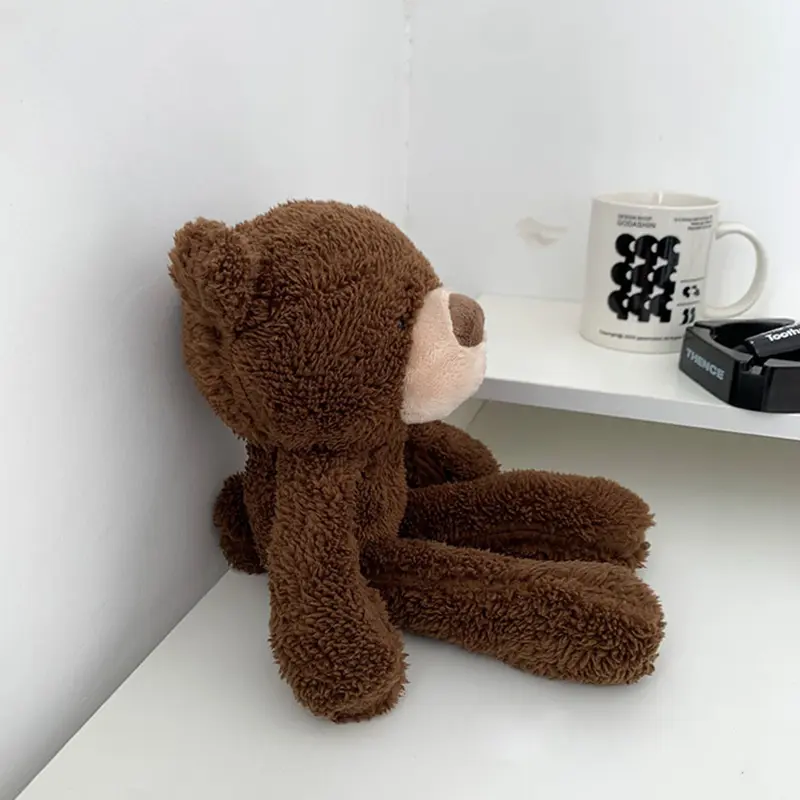 30cm Fluffy Bear Plush Toys Soft Brown Bears Stuffed Cartoon Animals Baby Appease Toys Doll for Children