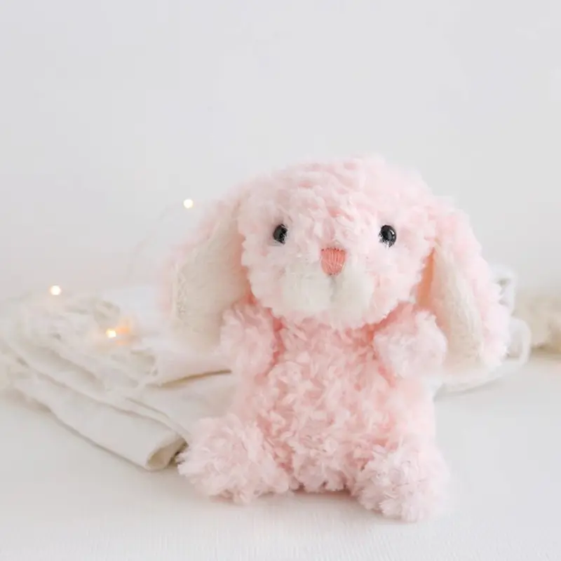 14cm Cute Fluffy Hair Bunny Plush Toys Cartoon Rabbit Animal Stuffed Dolls Children Accompany Appease Toy
