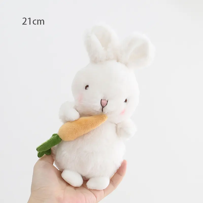 21cm Kawaii Carrot Rabbit Plush Toys Adorable Bunny Dolls Soft Stuffed Animals Girls Kids Birthday Christmas Gifts