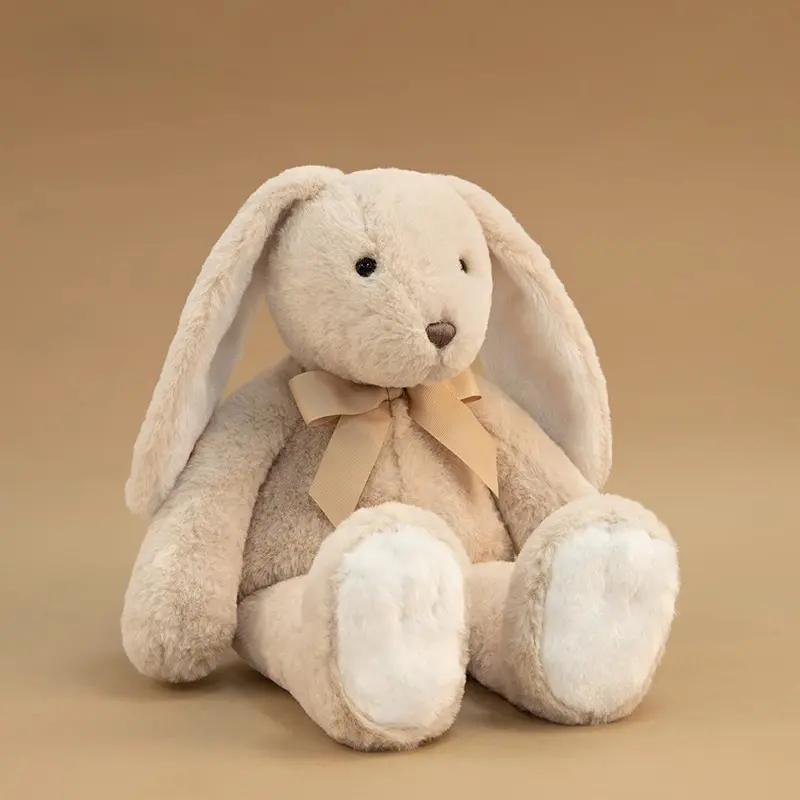 31cm Cute Cuddle Rabbit Plush Toy Soft Stuffed Long Ears Bunny Doll Funny Baby's Sleeping Toys Kids Gifts