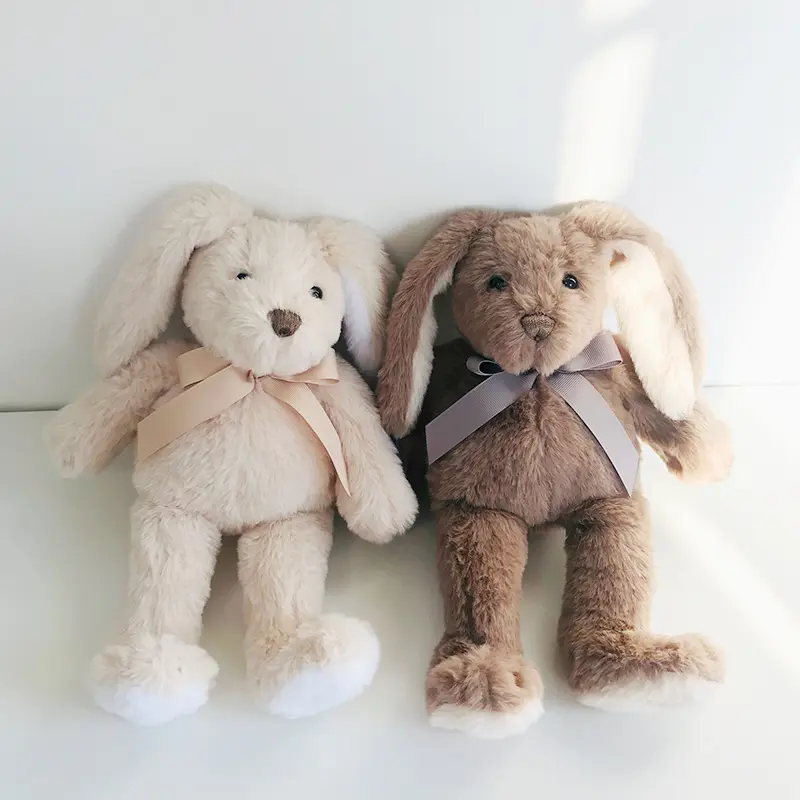31cm Cute Cuddle Rabbit Plush Toy Soft Stuffed Long Ears Bunny Doll Funny Baby's Sleeping Toys Kids Gifts