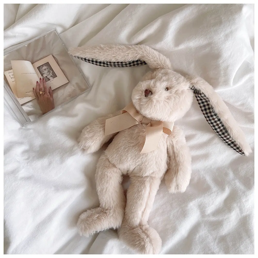 32cm Plush Bunnies Soft Stuffed Animals with Long Ears Cute Bunny Rabbit Toys for Baby